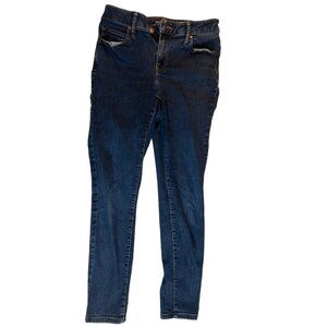 Simply Vera Vera Wang Skinny Jeans Denim Stretch Mid Rise Pockets Blue Size 8